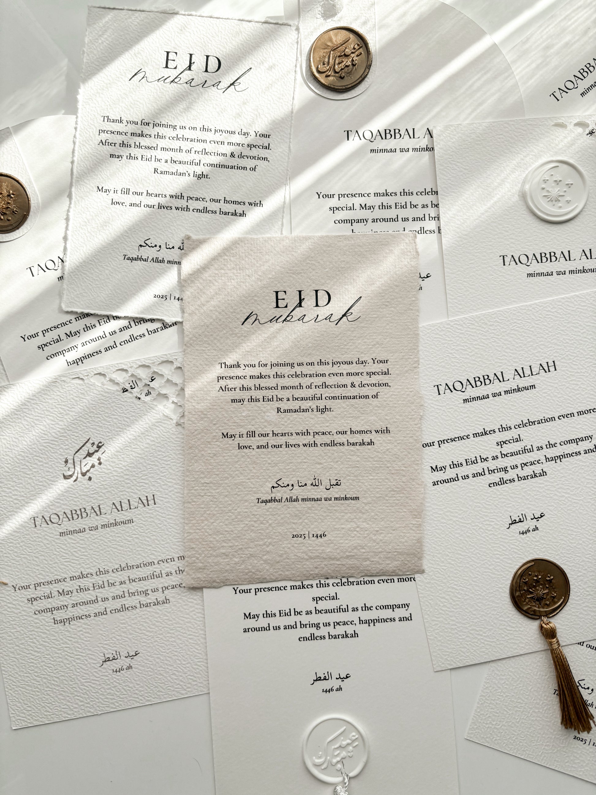 Eid table card - cotton