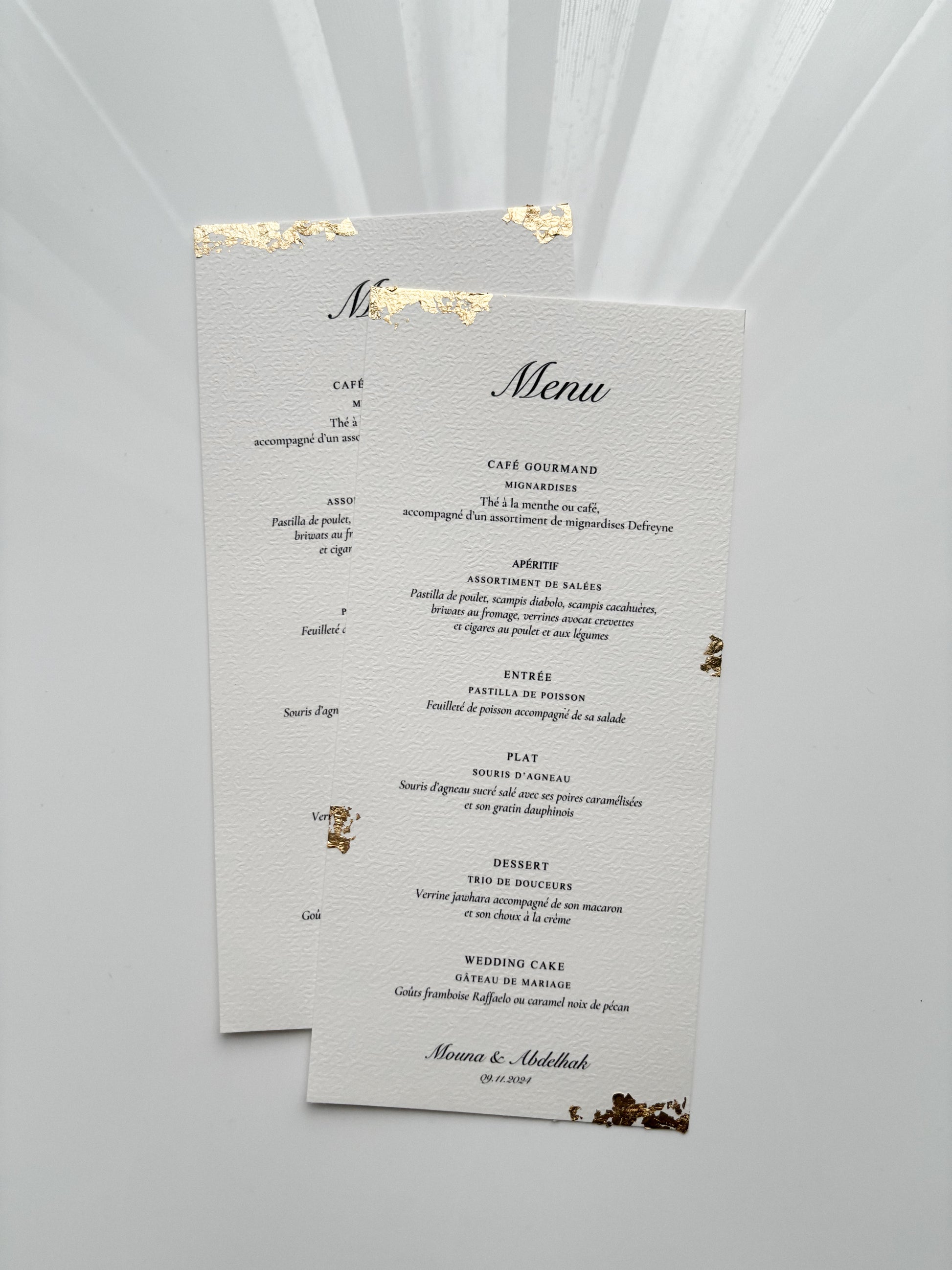 Carte de menu - La Traditionelle