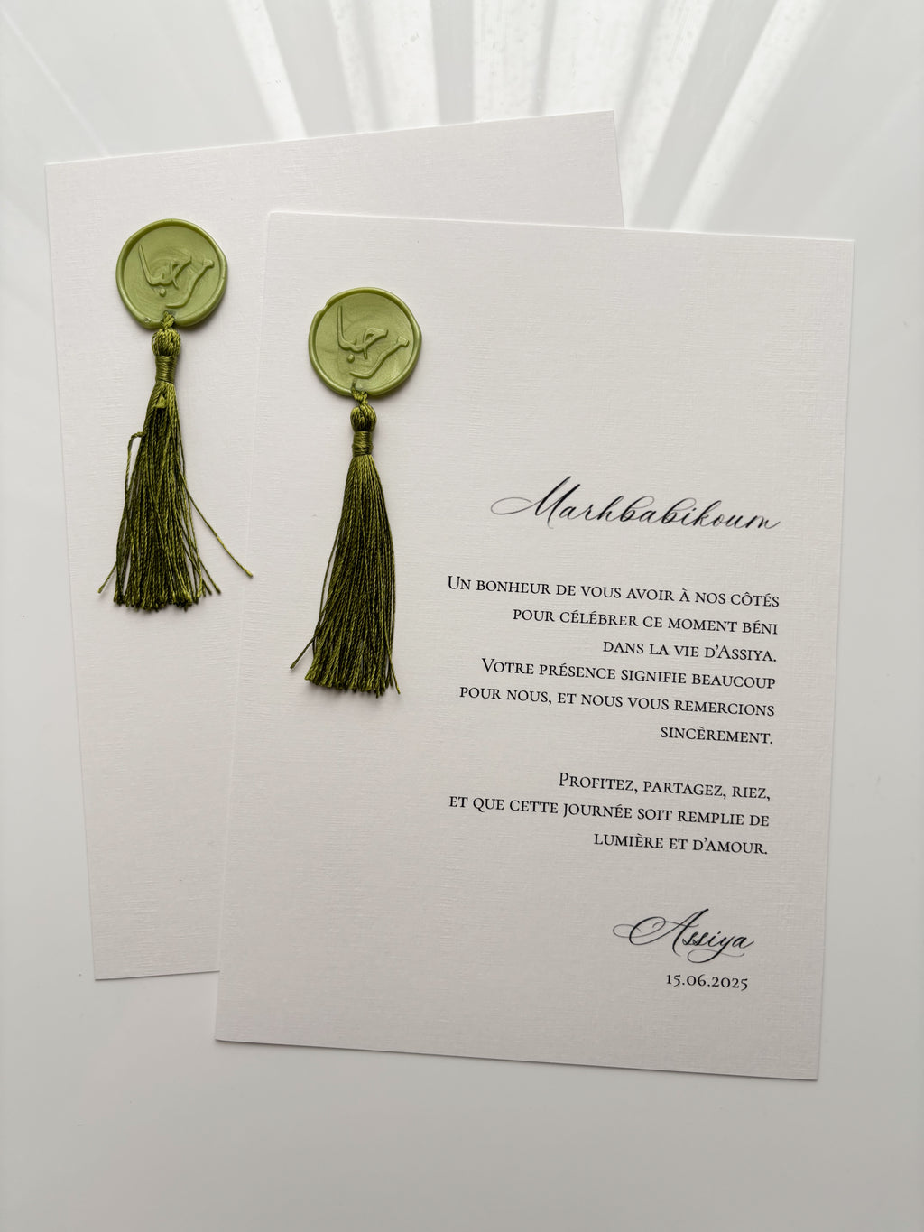 Table card - Joh'art