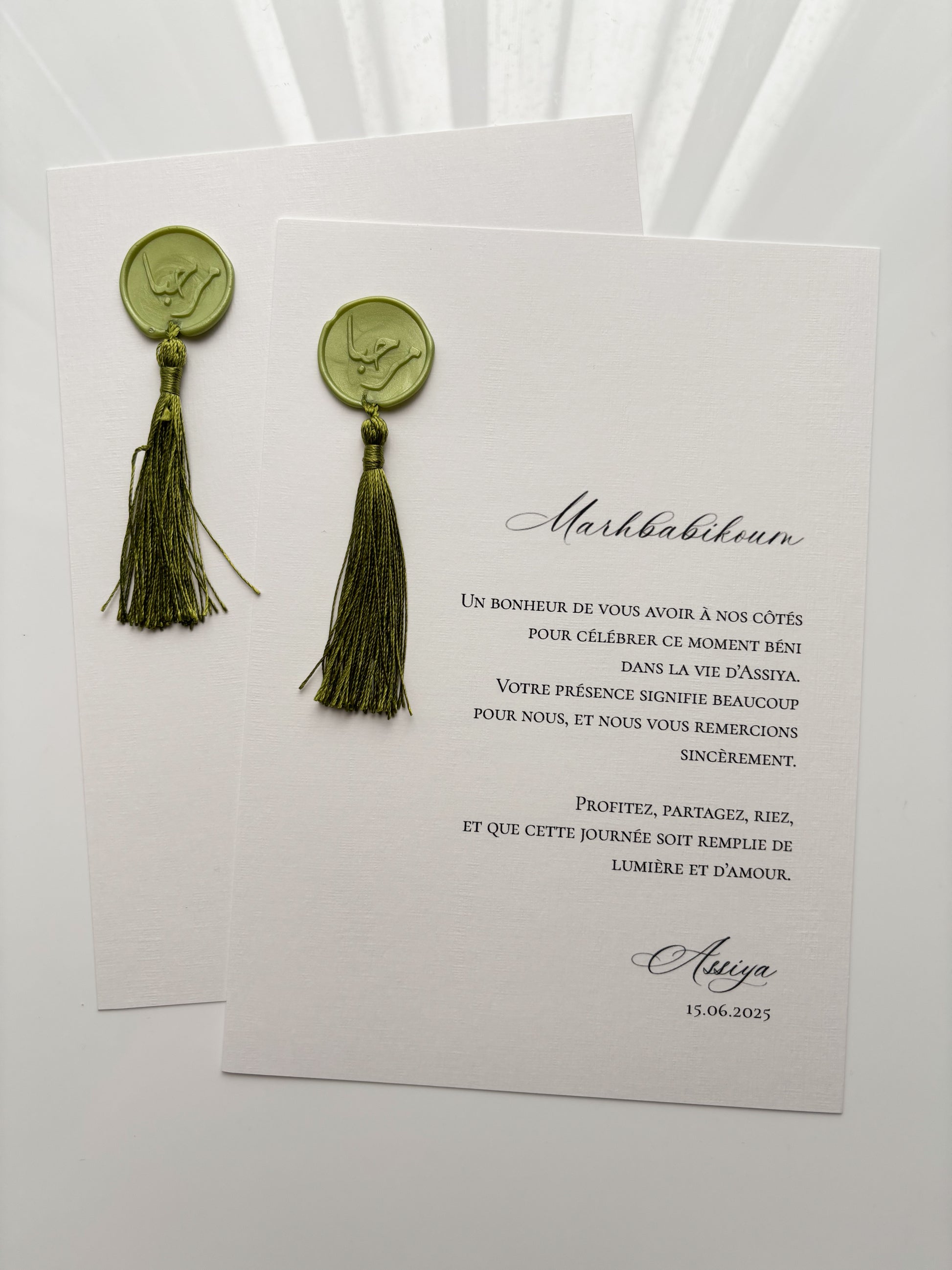 Table card - Joh'art