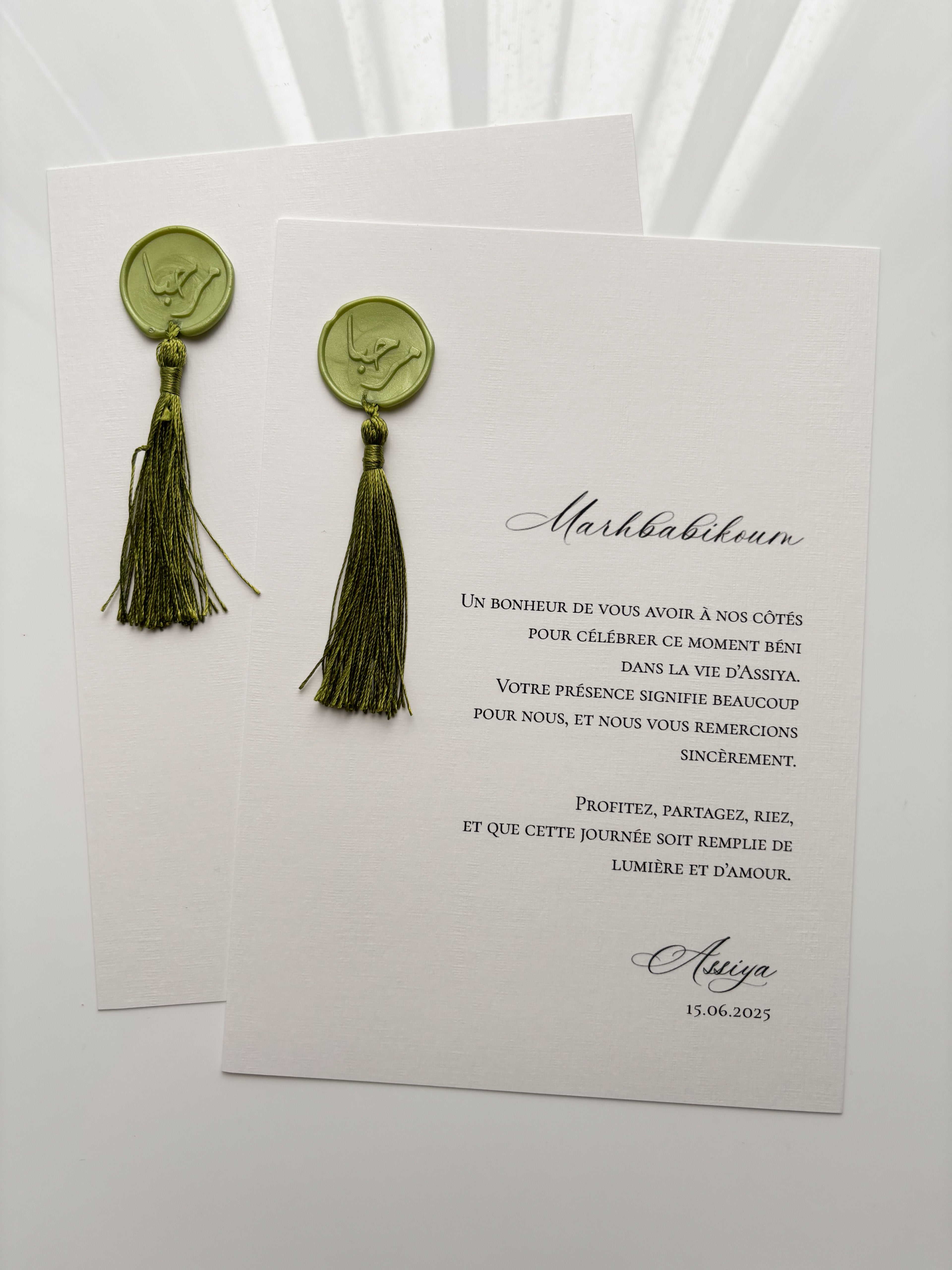 Table card - Joh'art