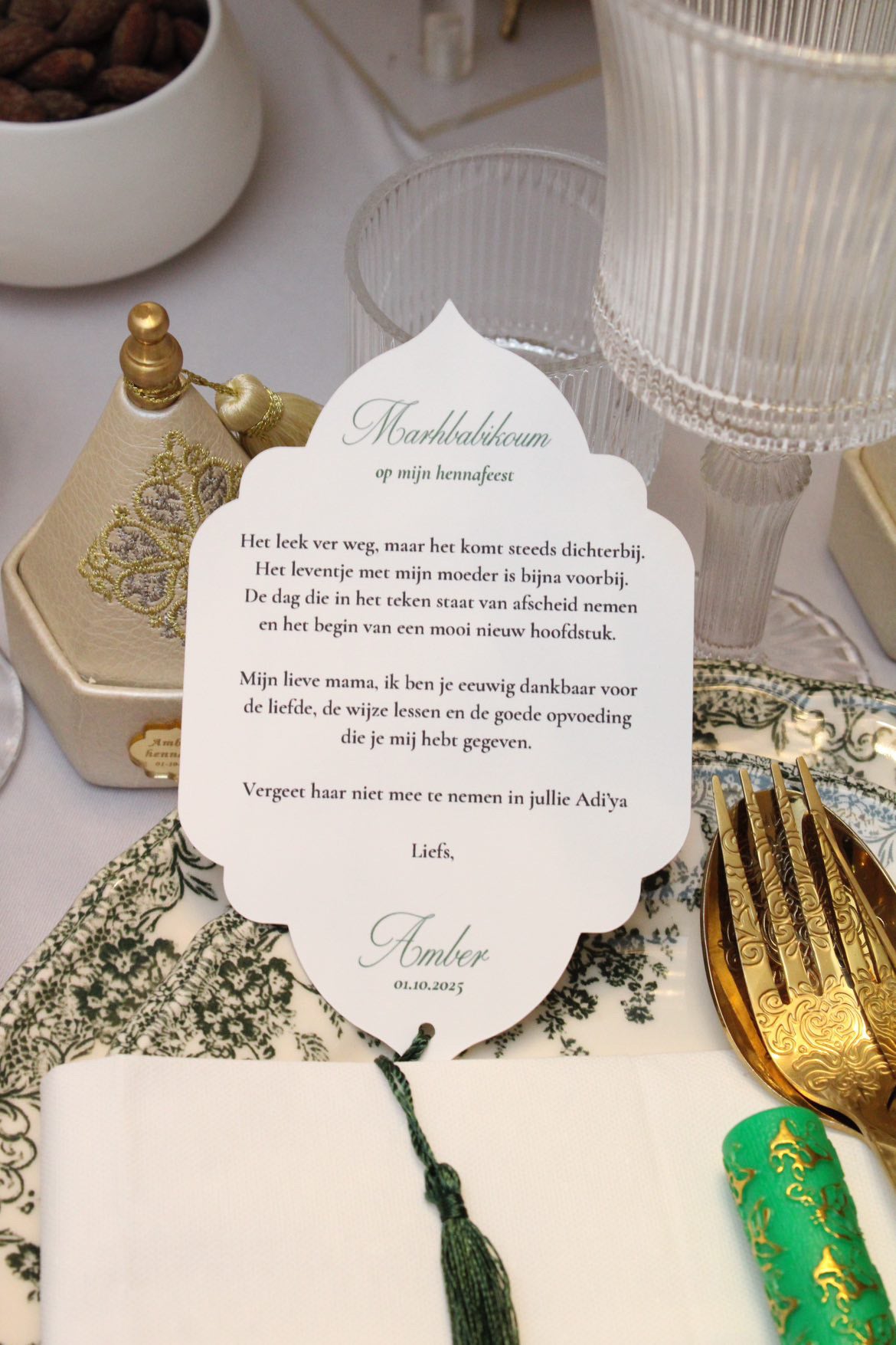 Henna card - Amber