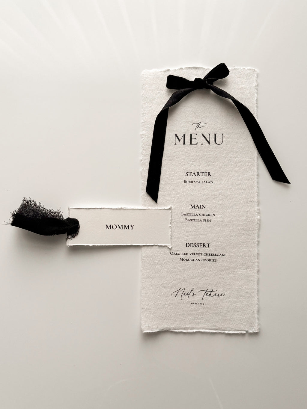 Menu card - Naïl