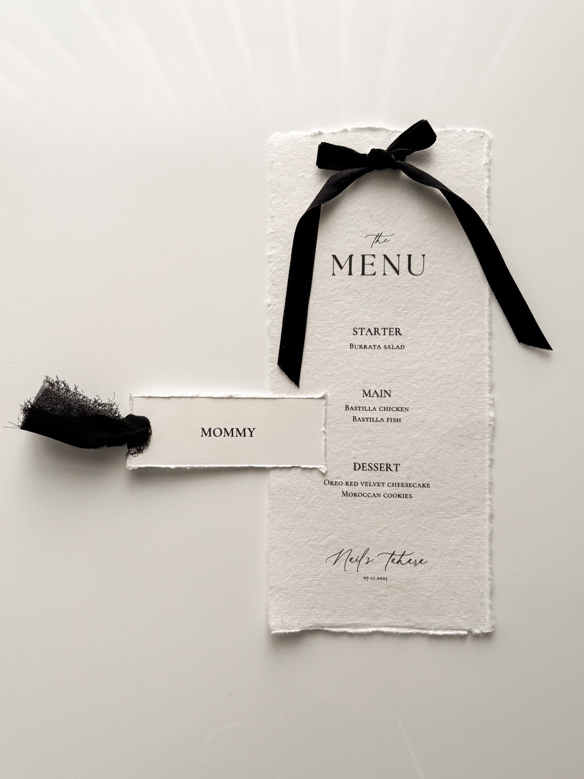 Menu card - Naïl