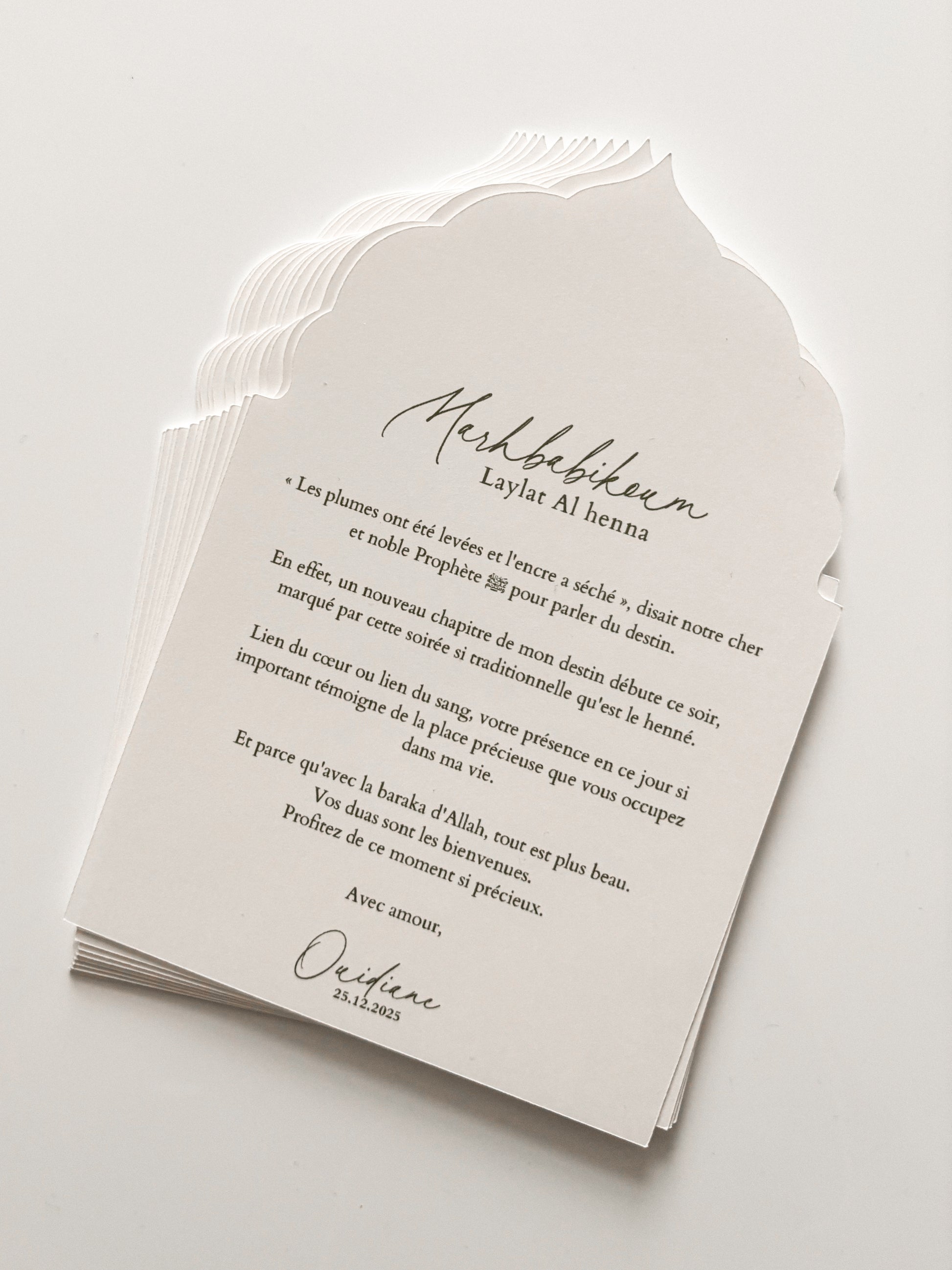 Henna card - Ouidiane