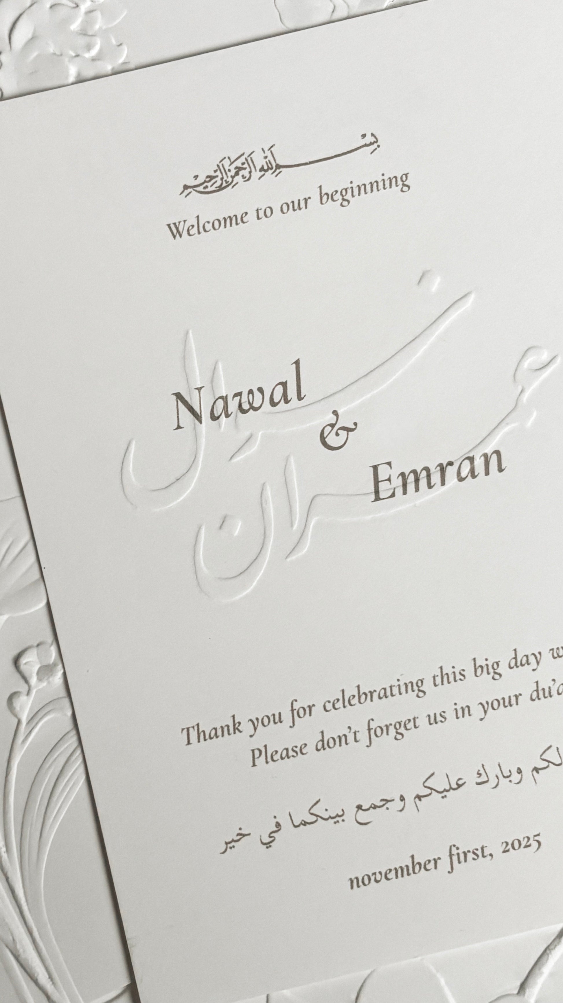 Table card - Nawal