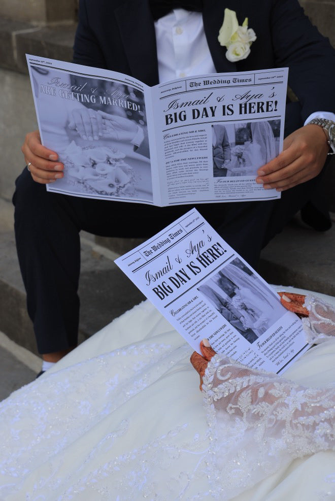 Wedding newspaper