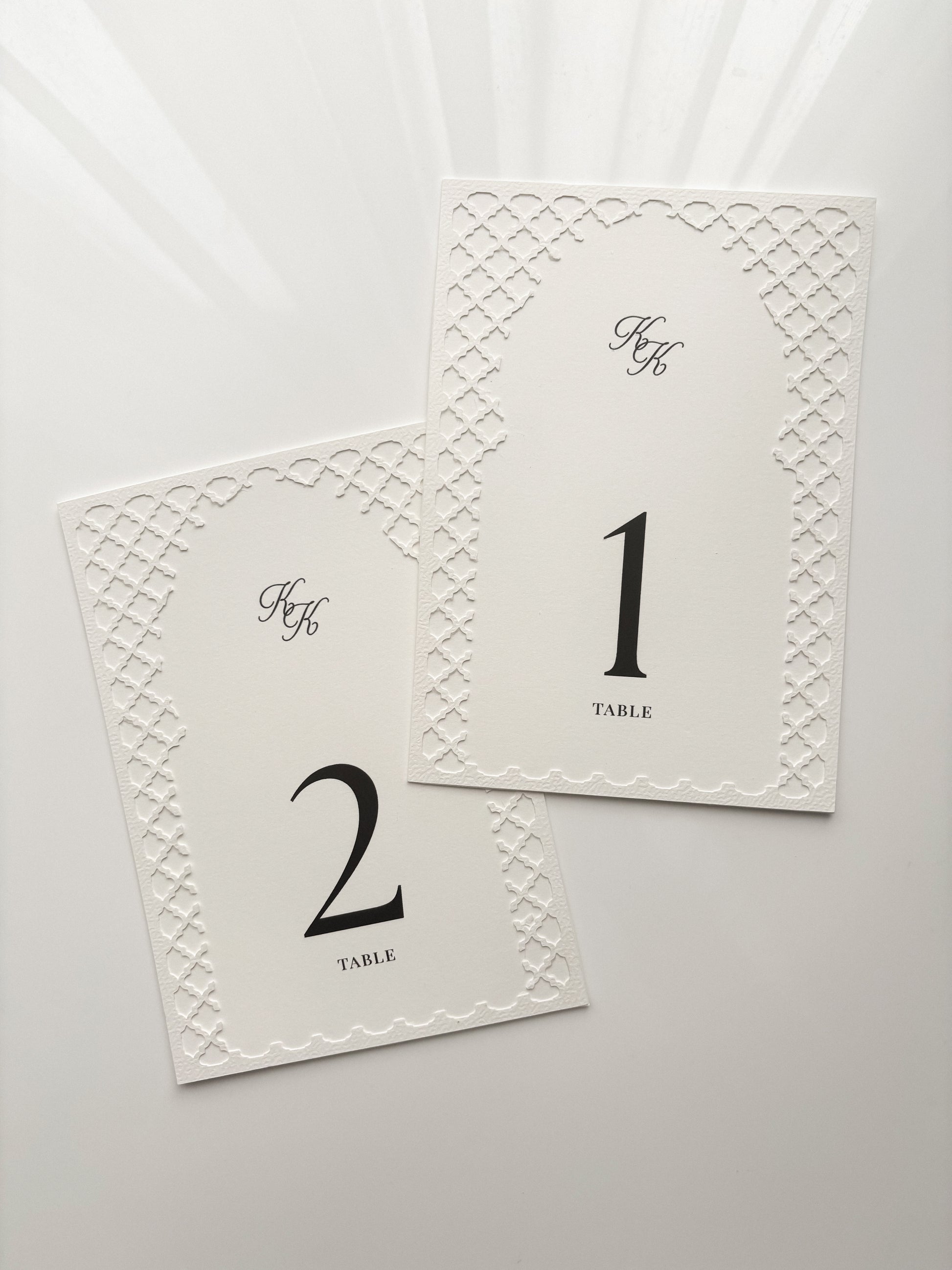 Table number - Kasbah