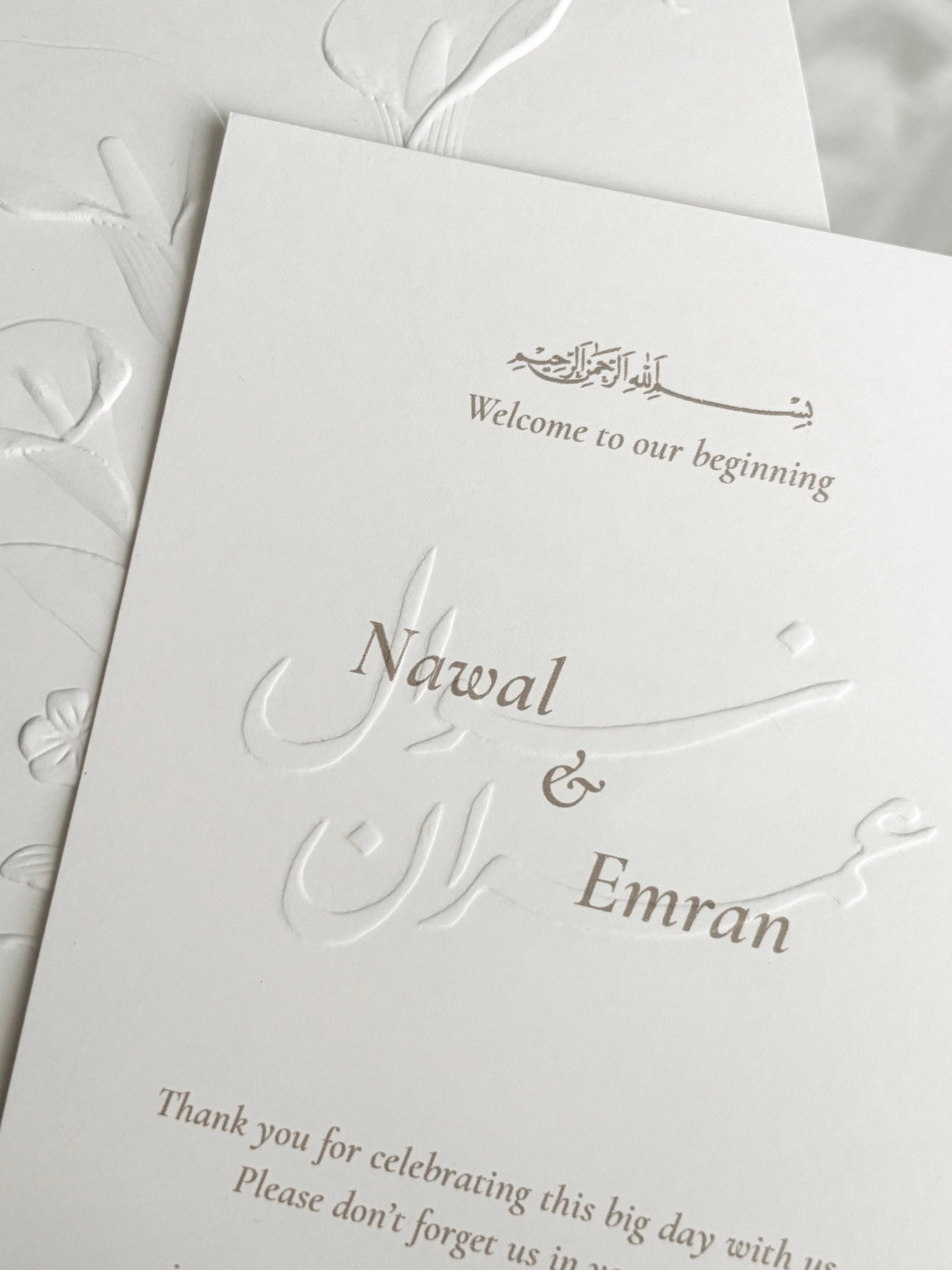 Table card - Nawal