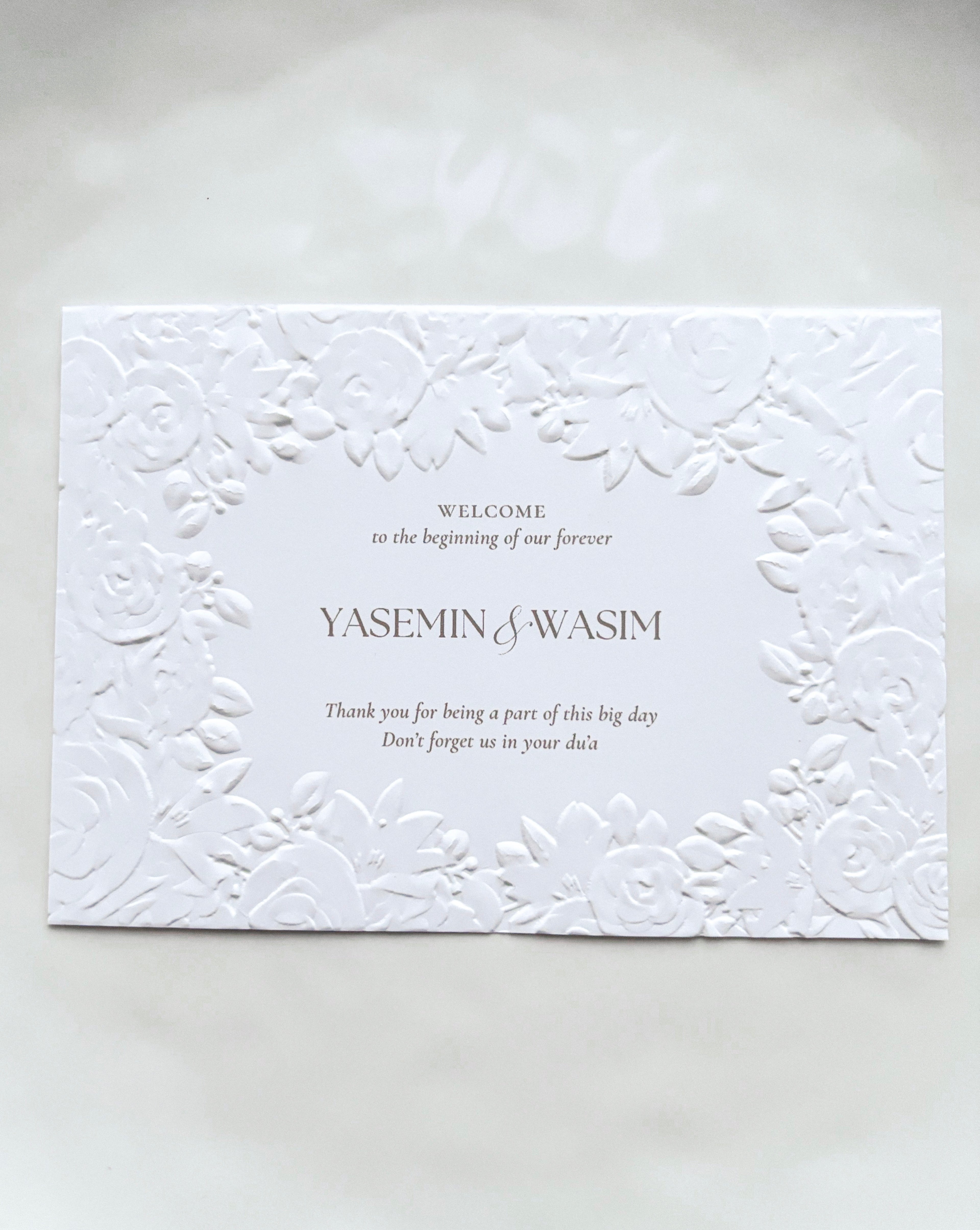 Table card - Rose