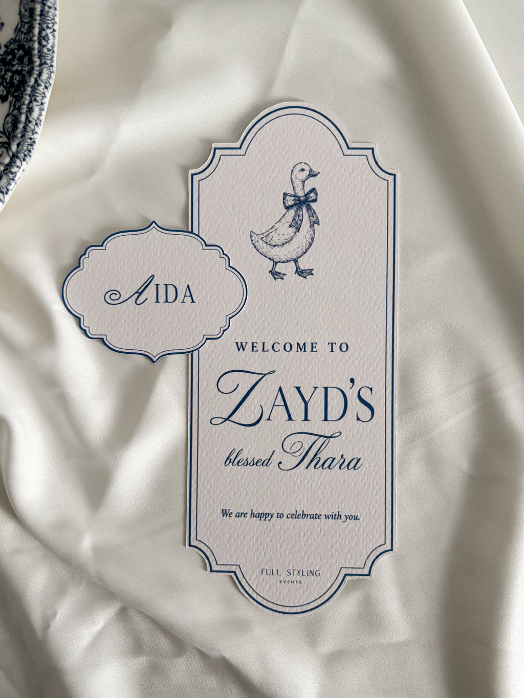 Place card - Zayd
