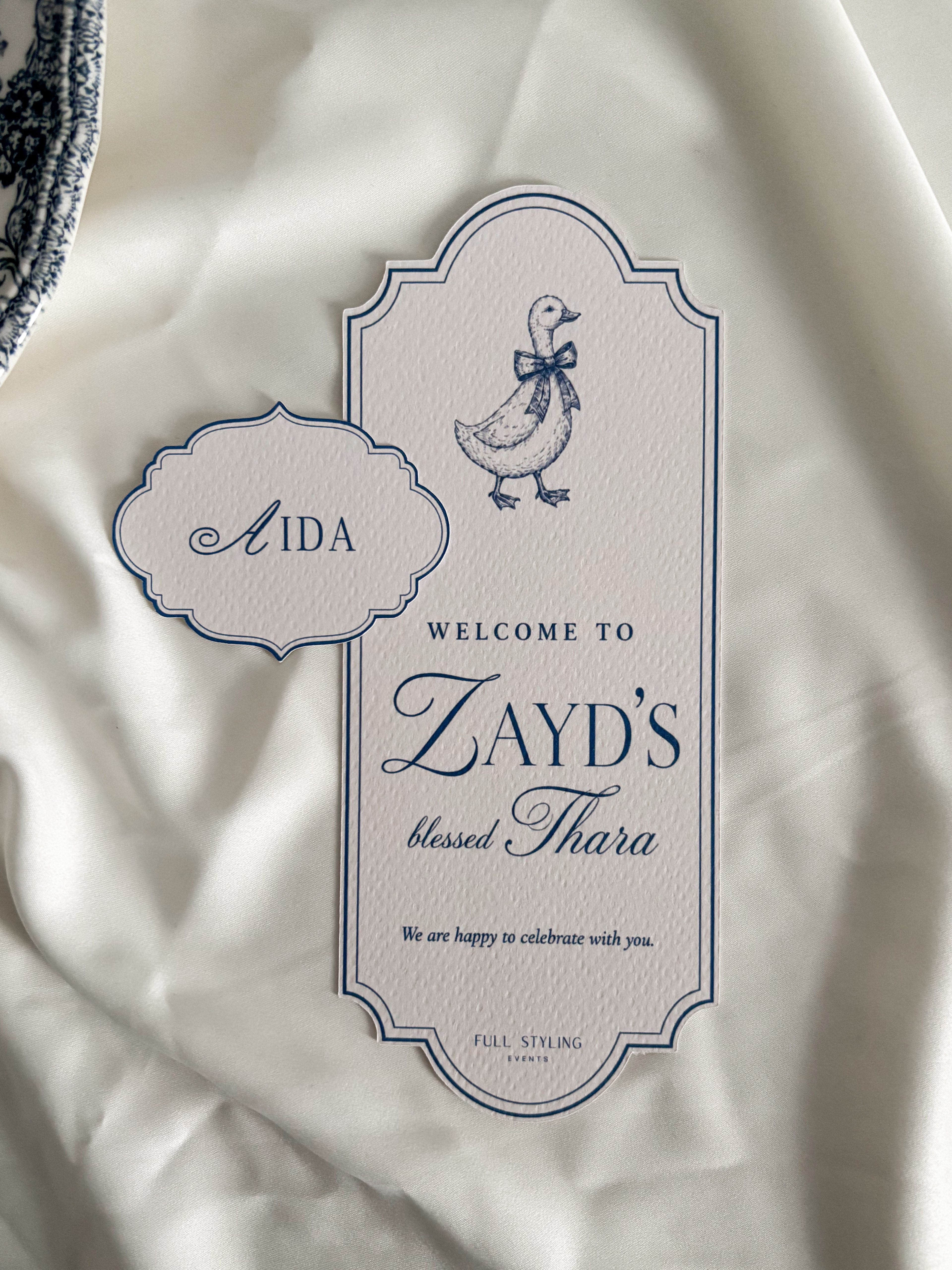 Place card - Zayd