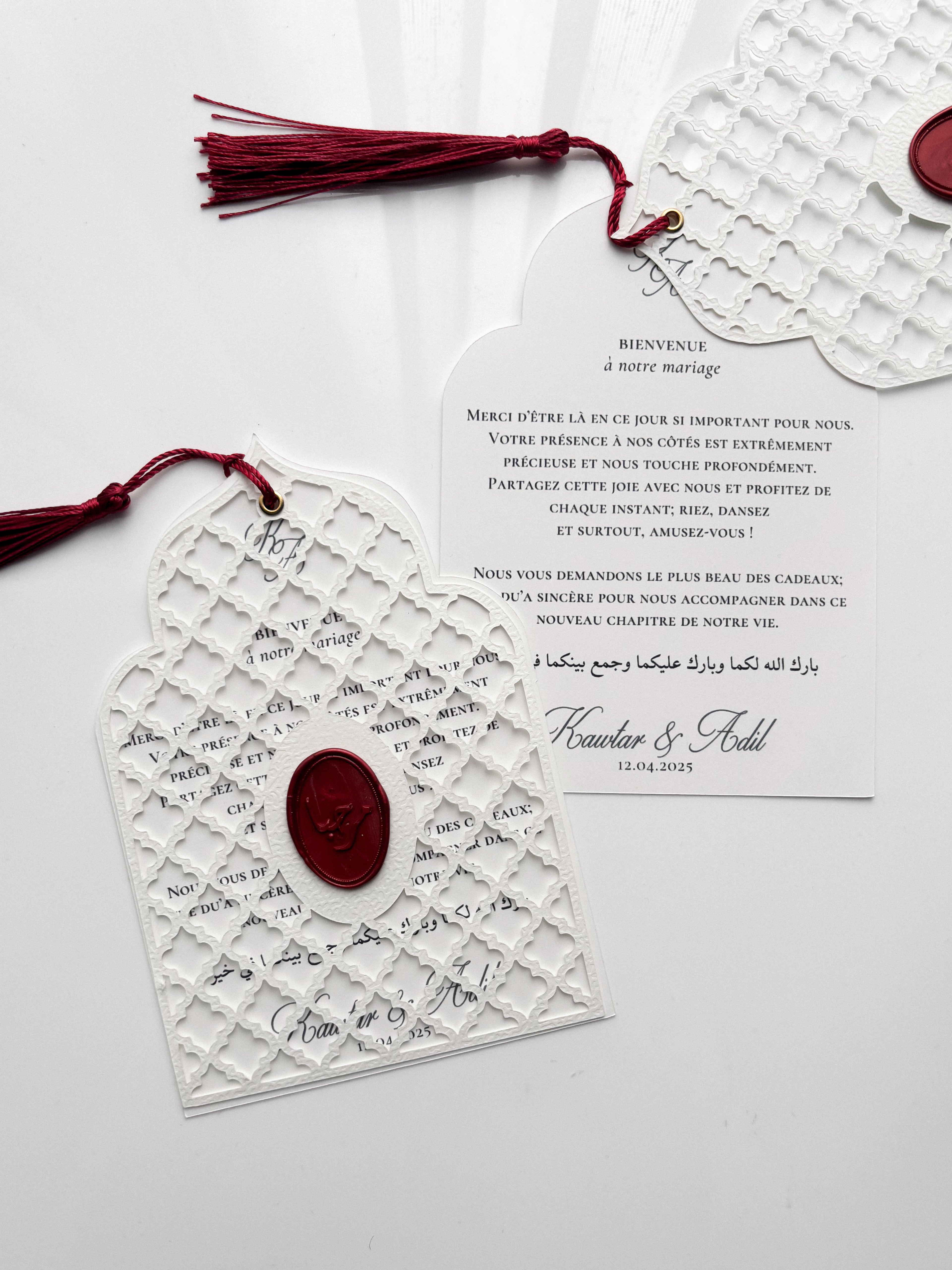 Table card - Kasbah Arabesque