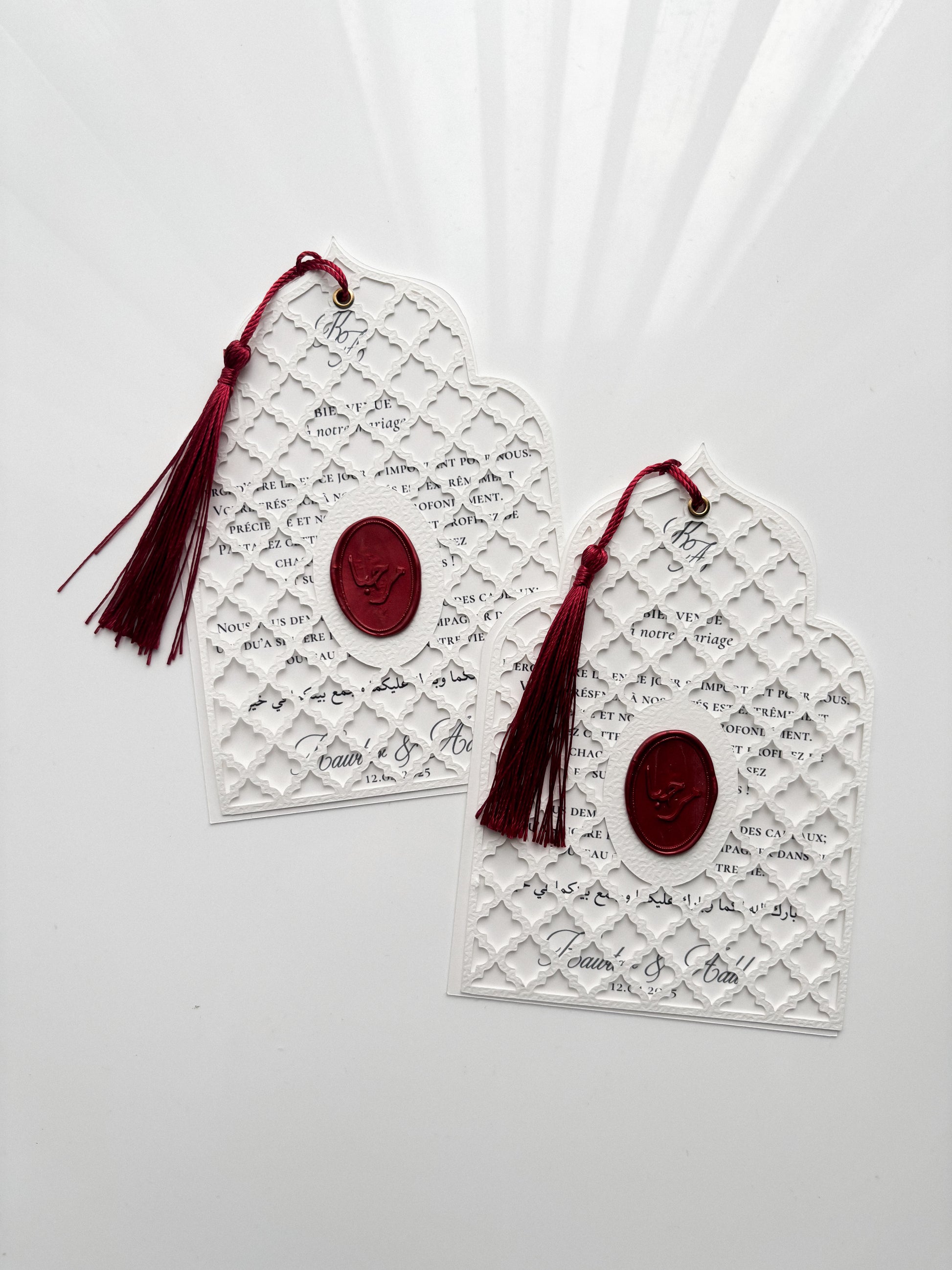 Table card - Kasbah Arabesque