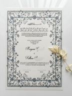 Nikkah certificate - Rose