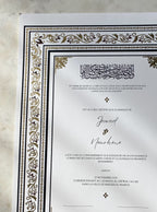 Nikkah certificate - Zaina