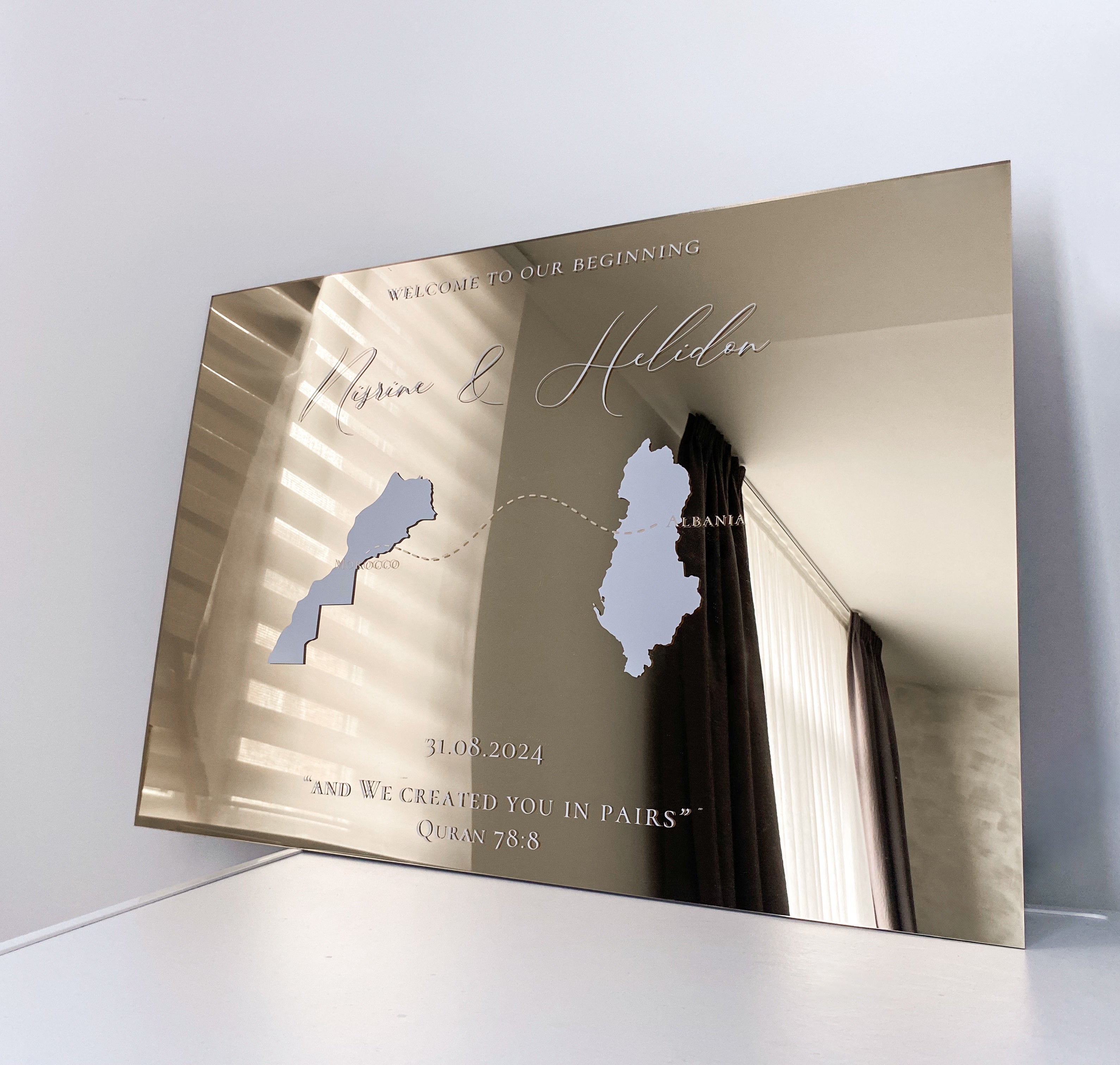 Welcome sign - Beldi mirror