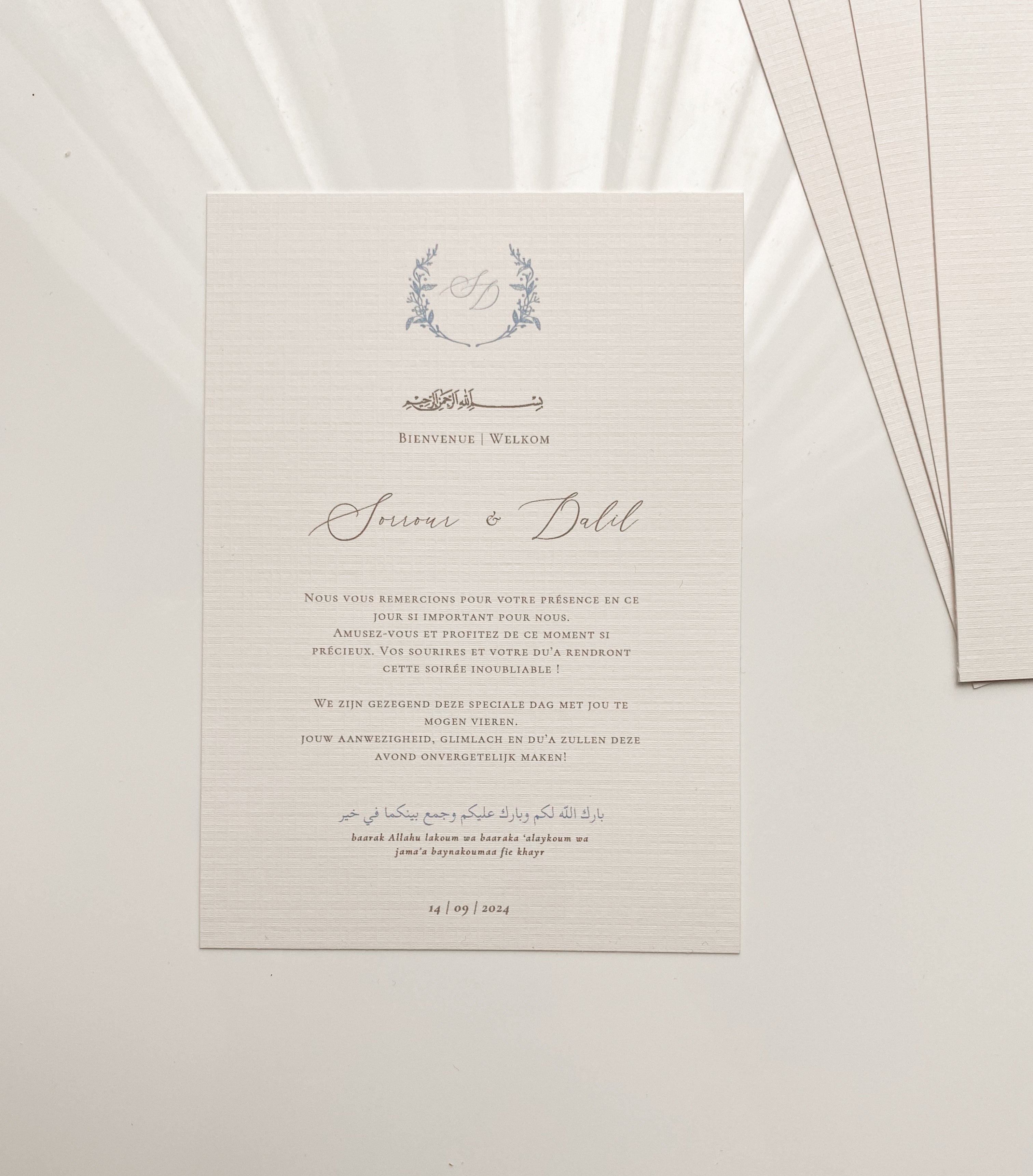 Table card - Sorrour