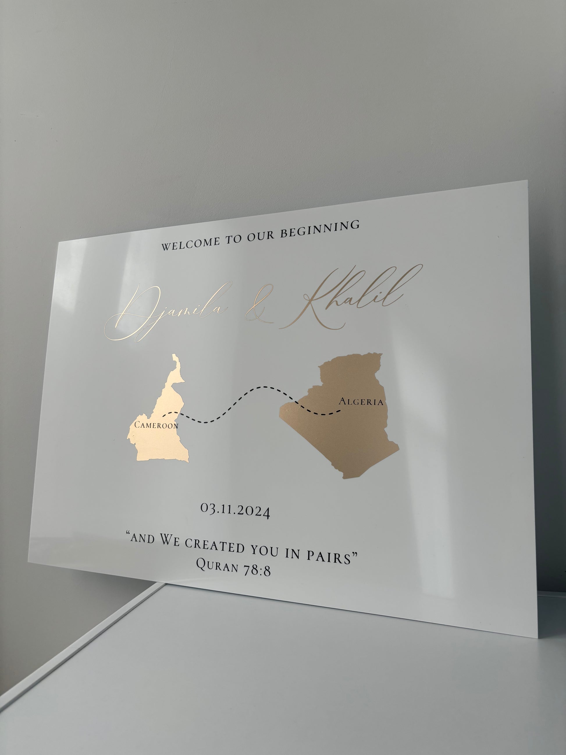 Welcome sign - Khalil
