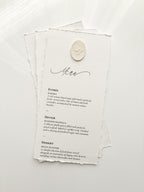 Menu card - Ihsane