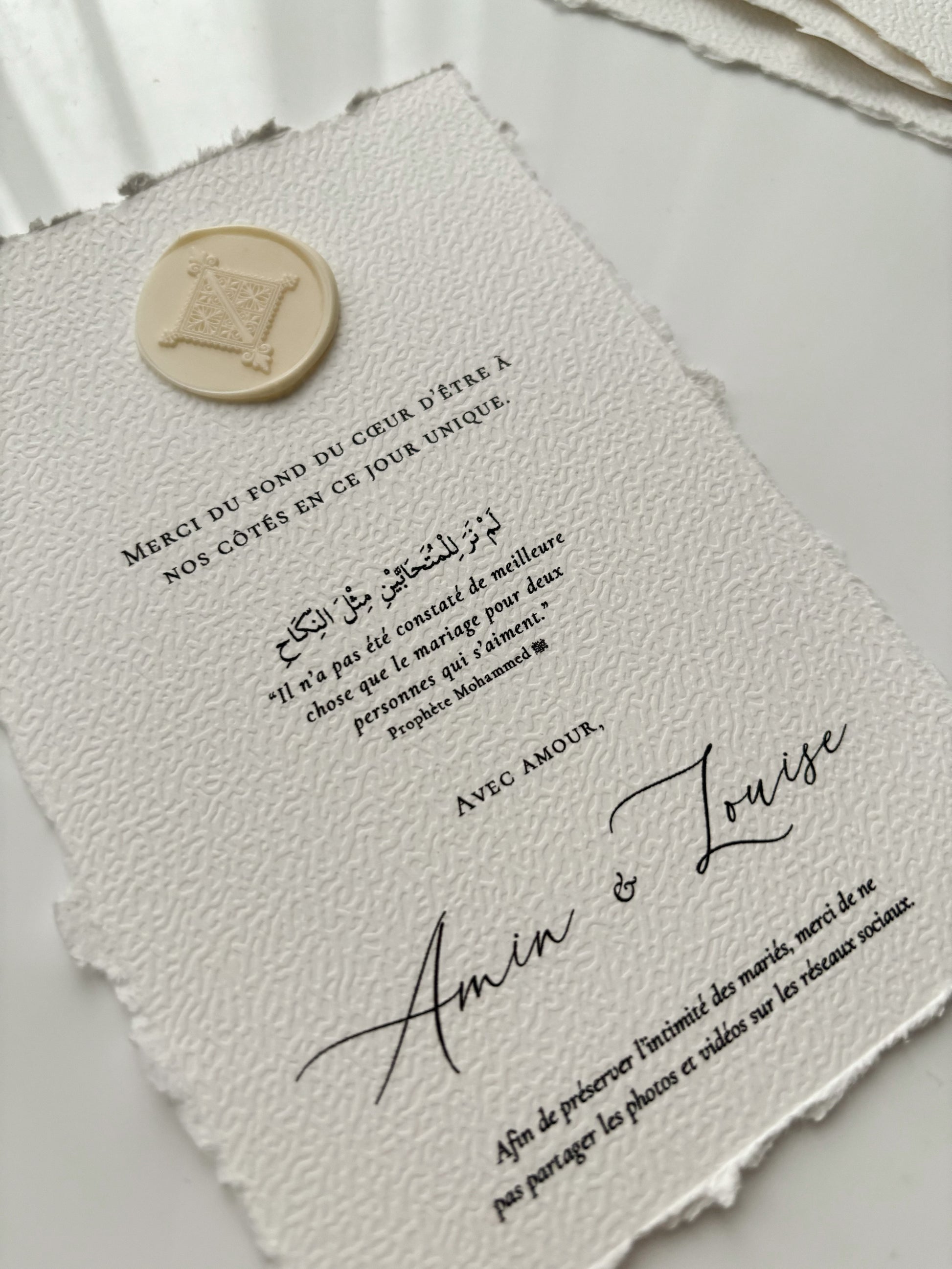 Table card - Louise