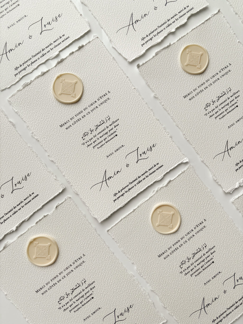 Carte de table - Louise