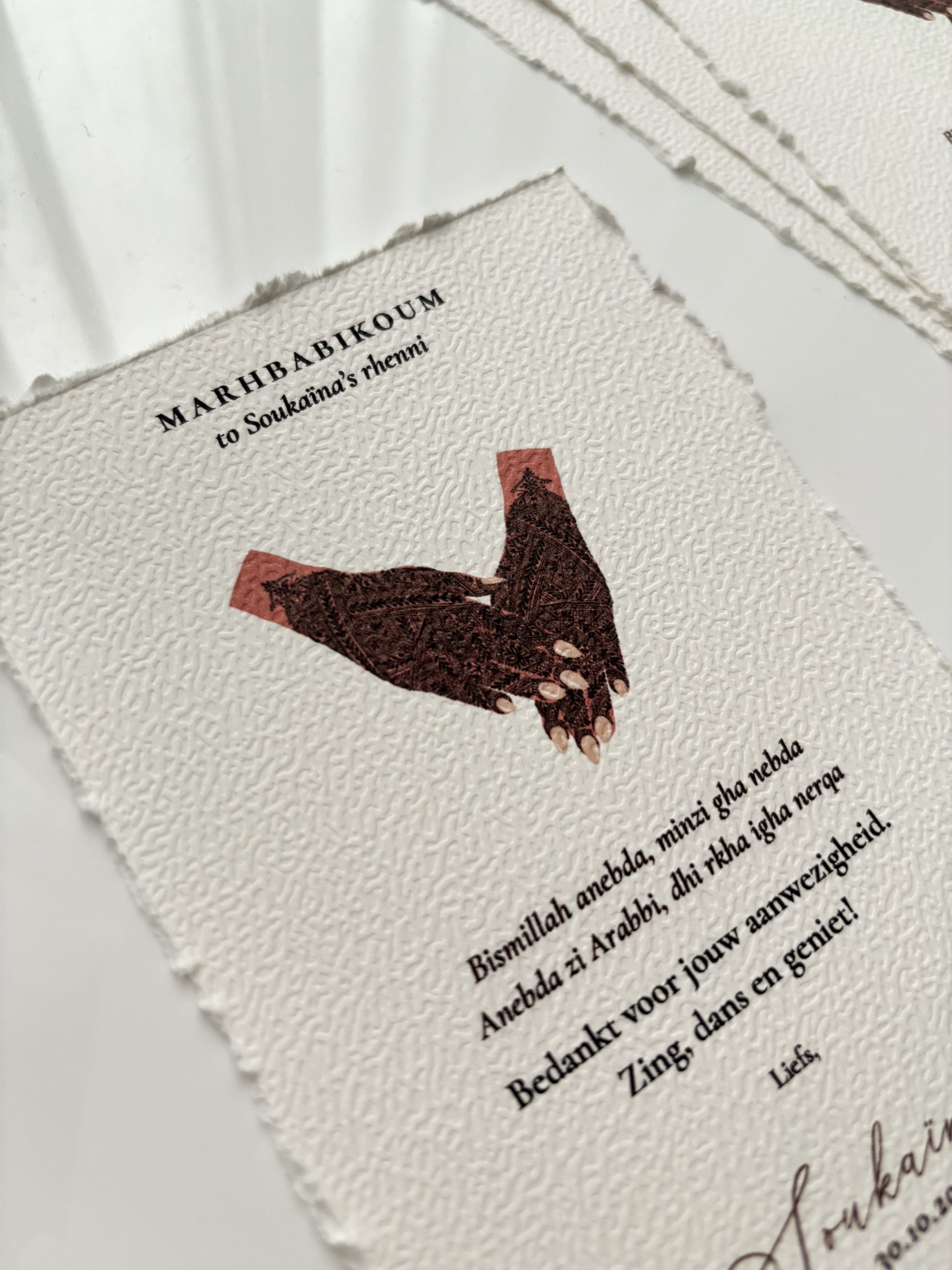 Henna card - Soukaïna