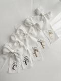 Ribbon bow place card