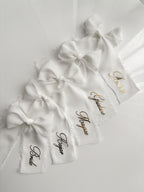 Ribbon bow place card