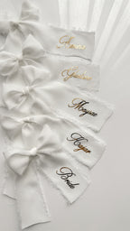 Ribbon bow place card