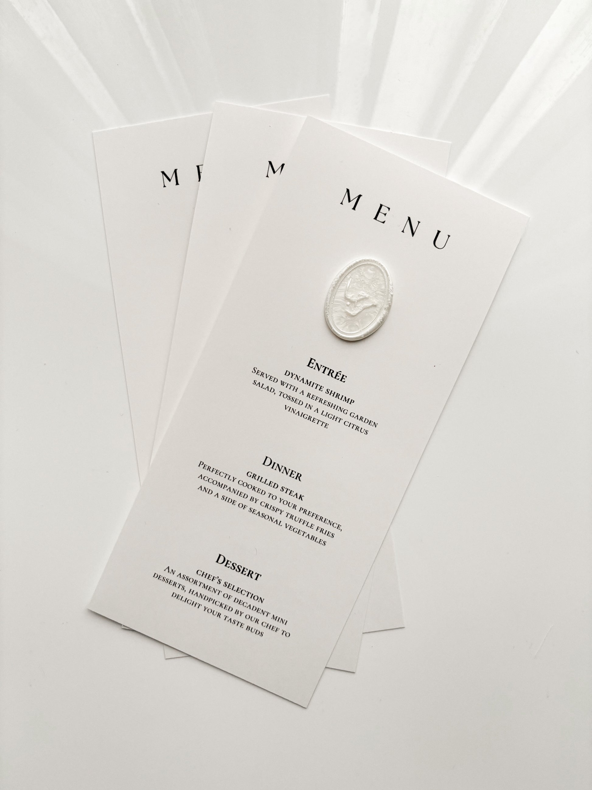 Menu card - Bayda