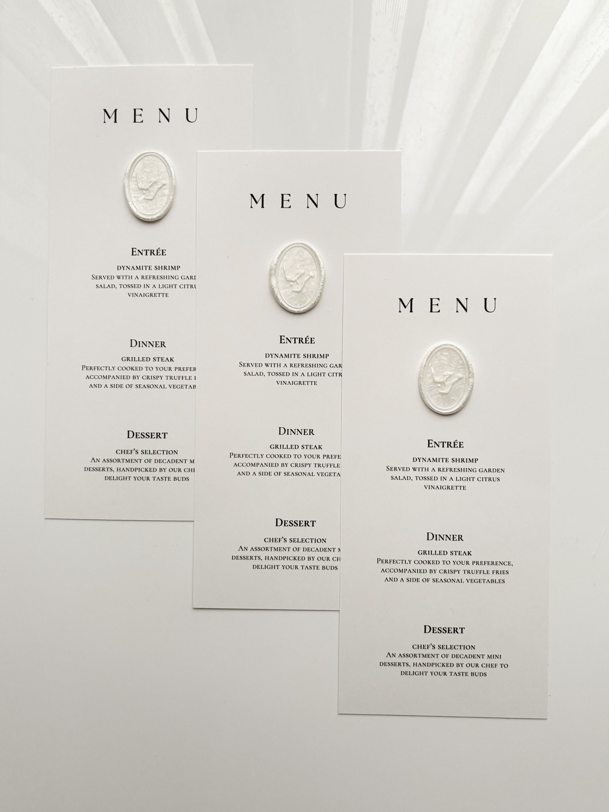 Menu card - Bayda