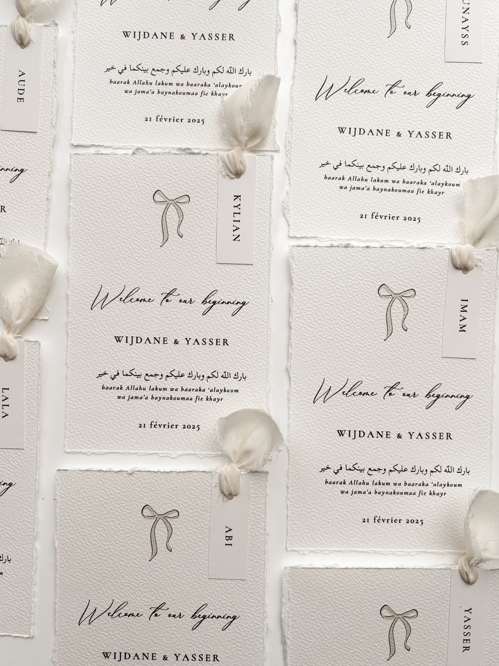 Carte de table - Wijdane