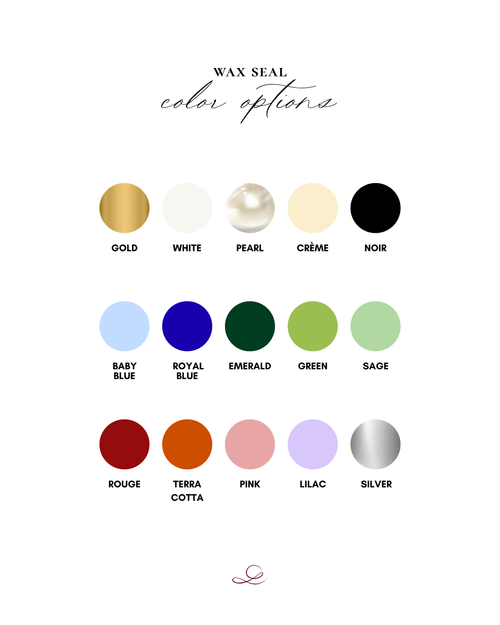 Custom wax seal - 50 pieces