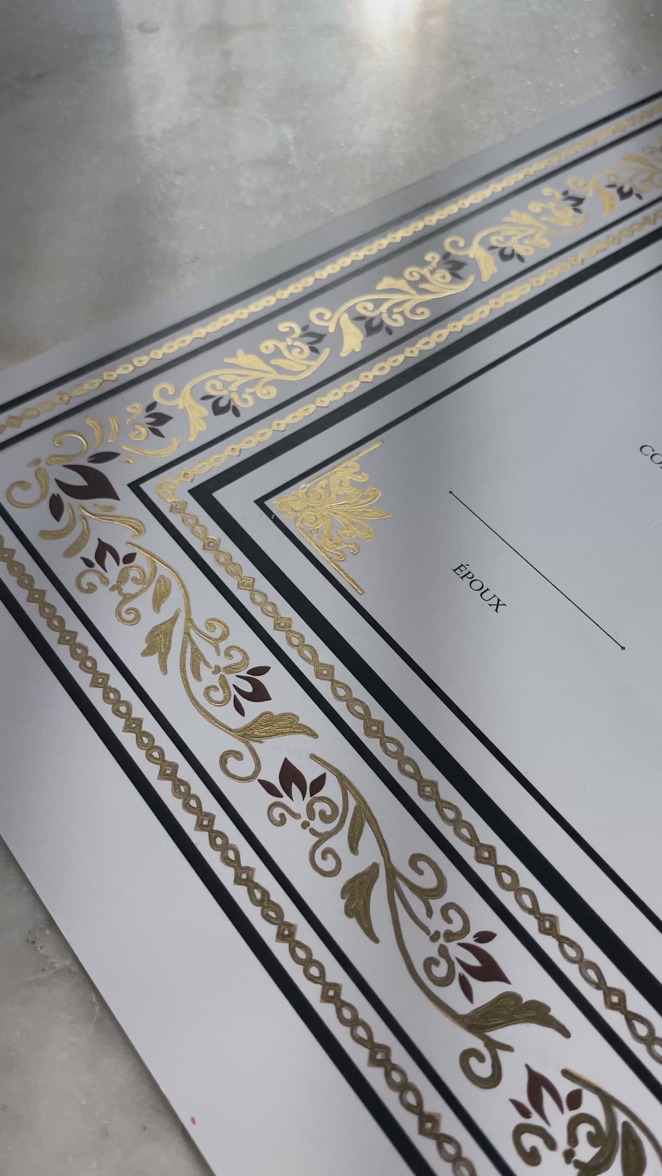 Nikkah certificate - Zaina