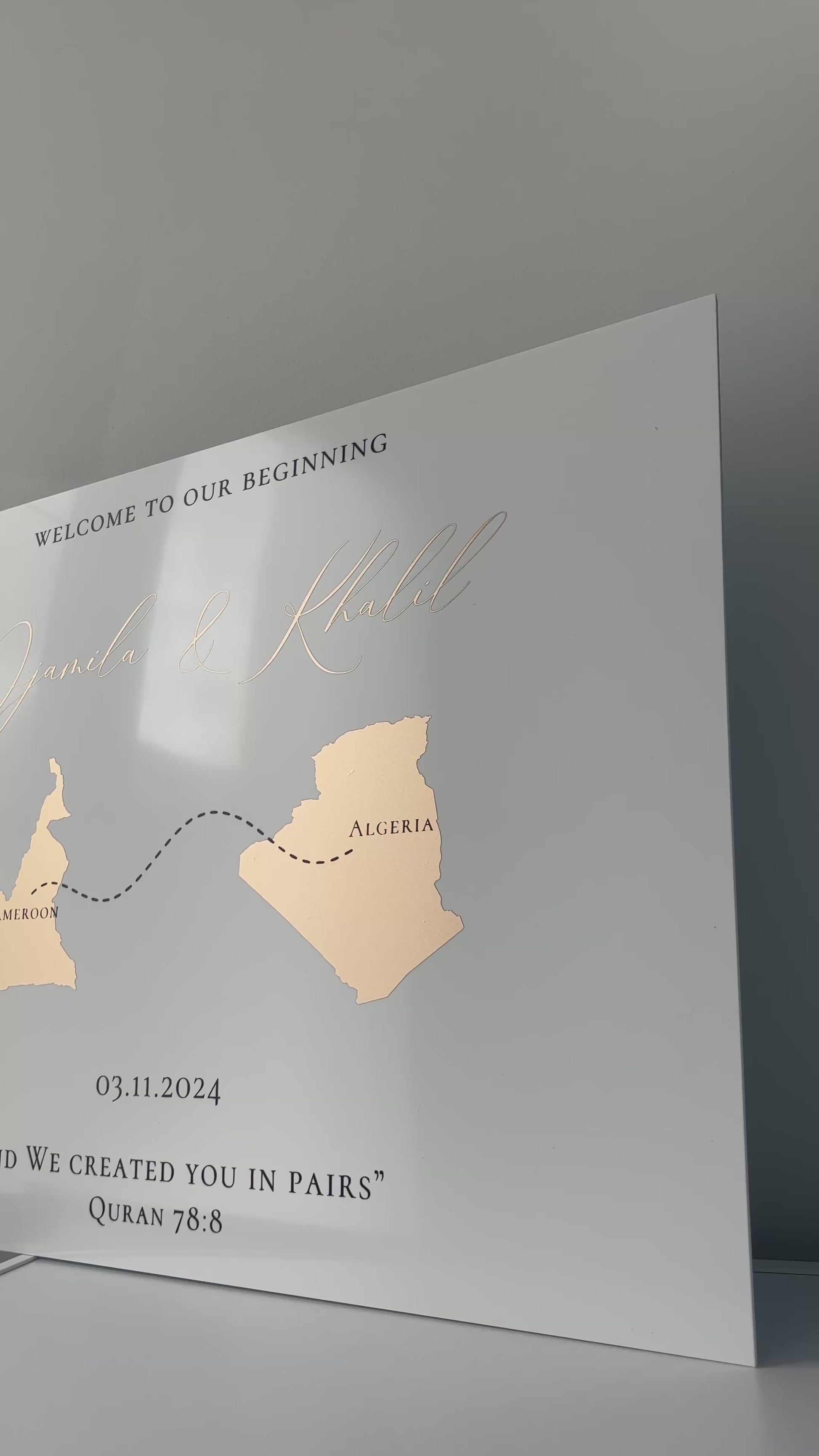Welcome sign - Khalil