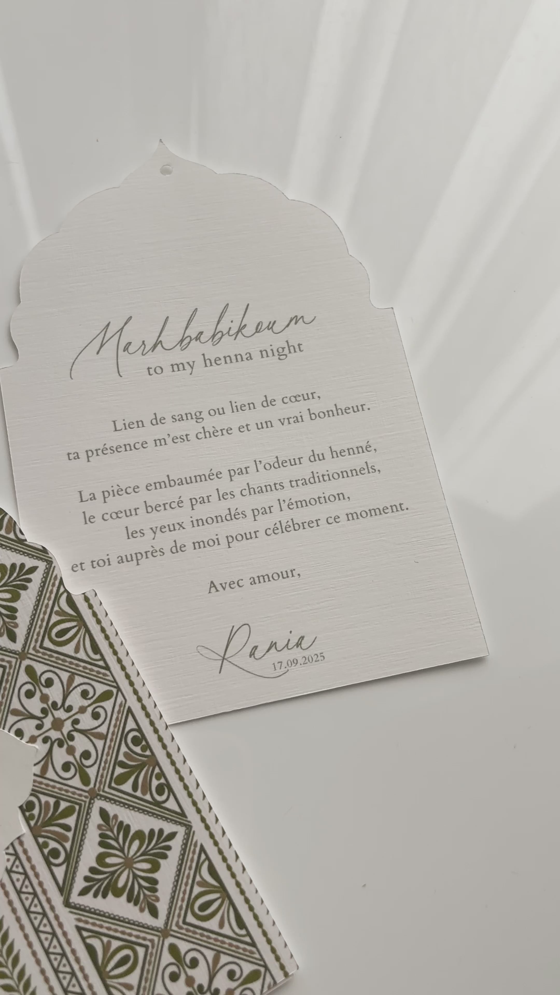 Henna card - Fessia