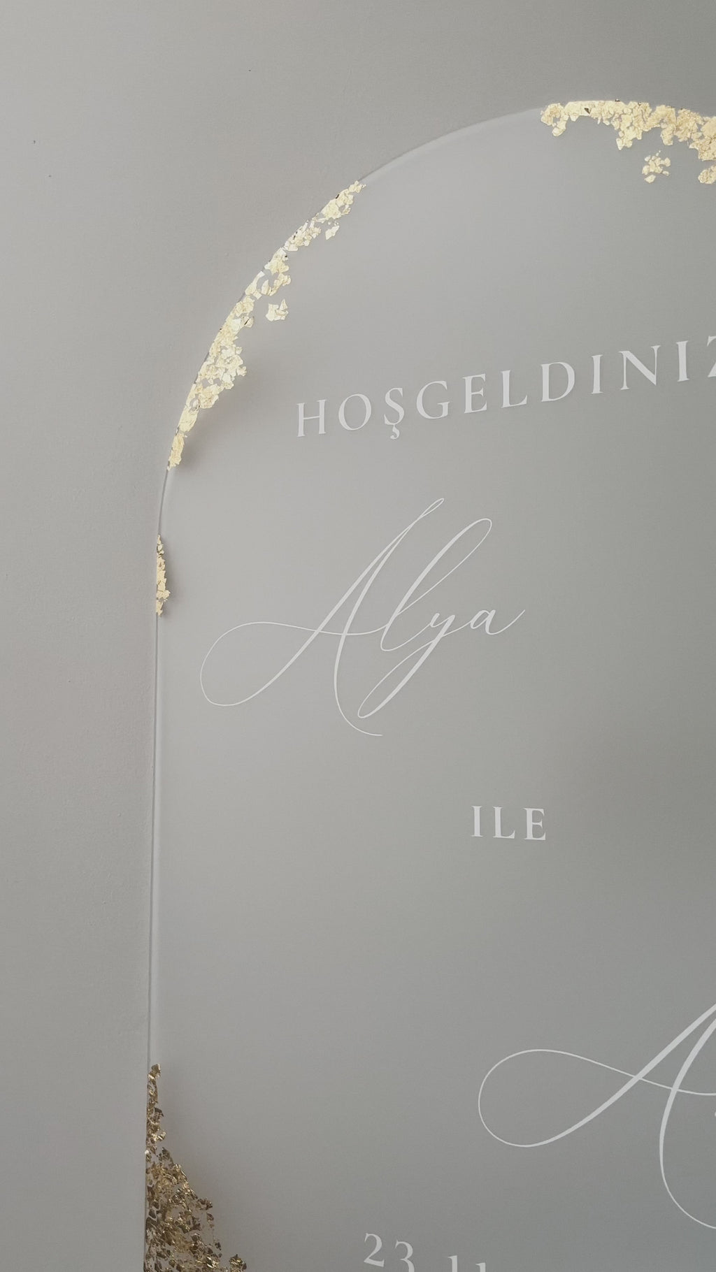 Welkomstbord - Alya goud